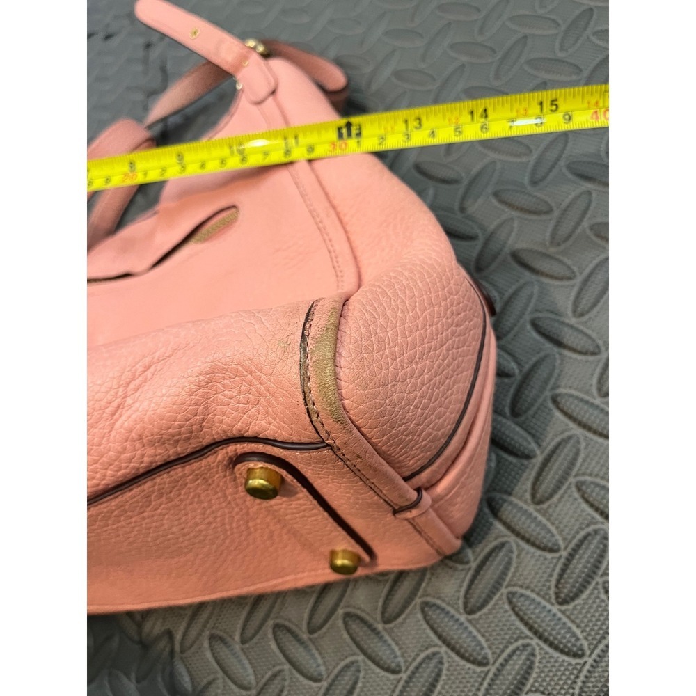Coach Lori Shoulder Bag Womens Candy Pink Pebbled Leather Gold C Purse C4824 - Picture 10 of 14